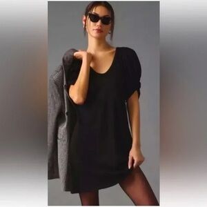 Anthropologie Amadi LBD Dress‎ Puff Sleeve size xs NWT